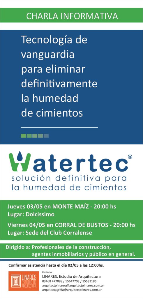 Charla informativa Córdoba Watertec