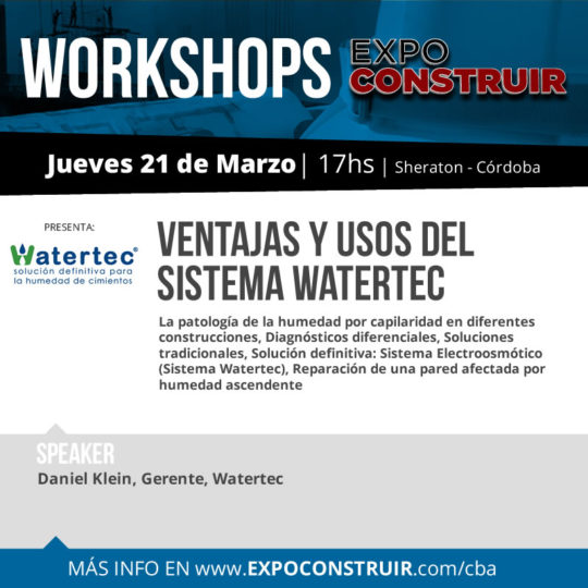 watertec workshop expoconstruir Córdoba 2019