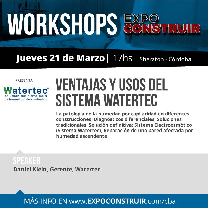 watertec workshop expoconstruir Córdoba 2019